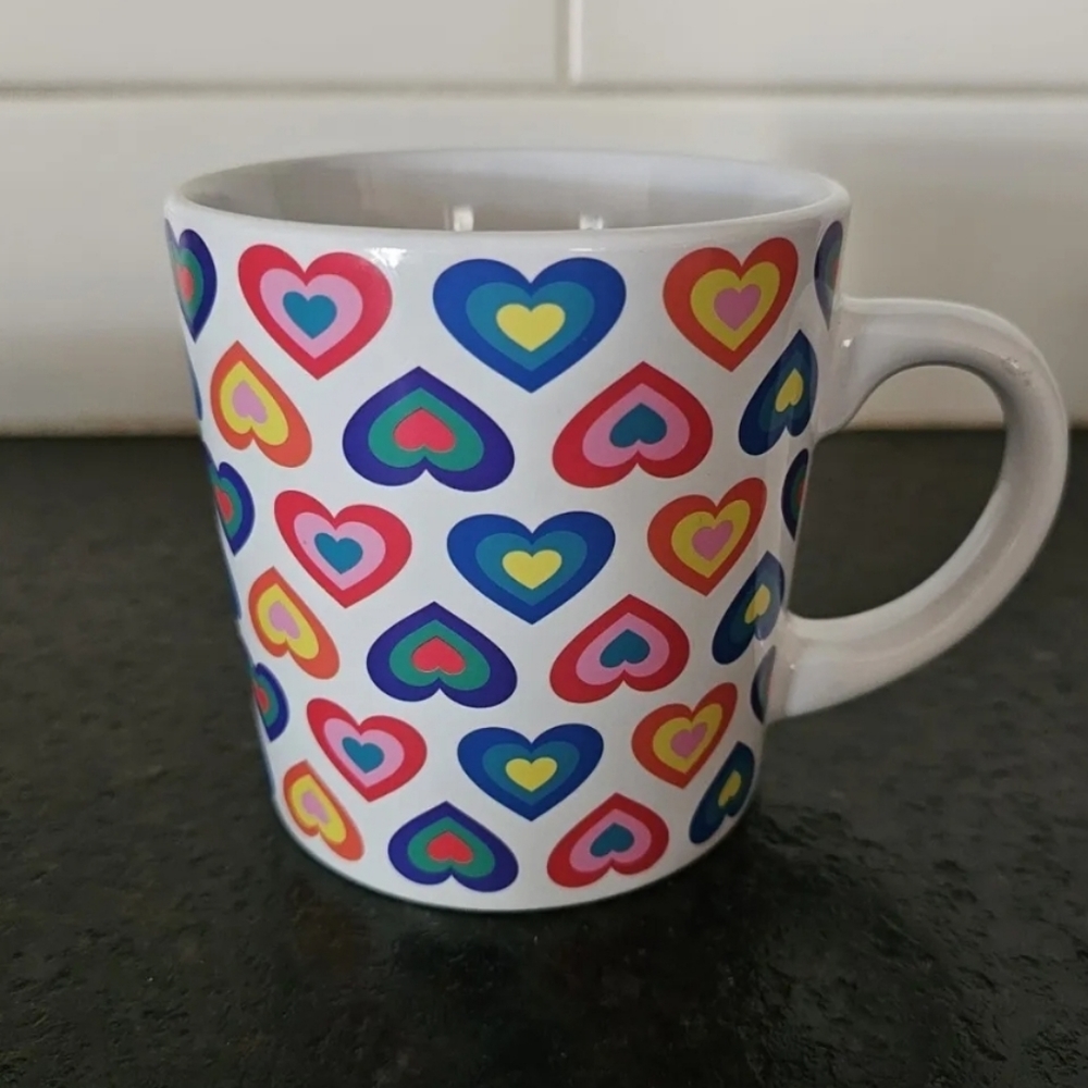 Colorful heart mug